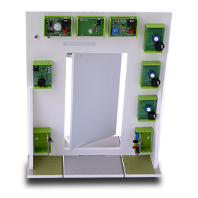 Porte avec clairage automatique